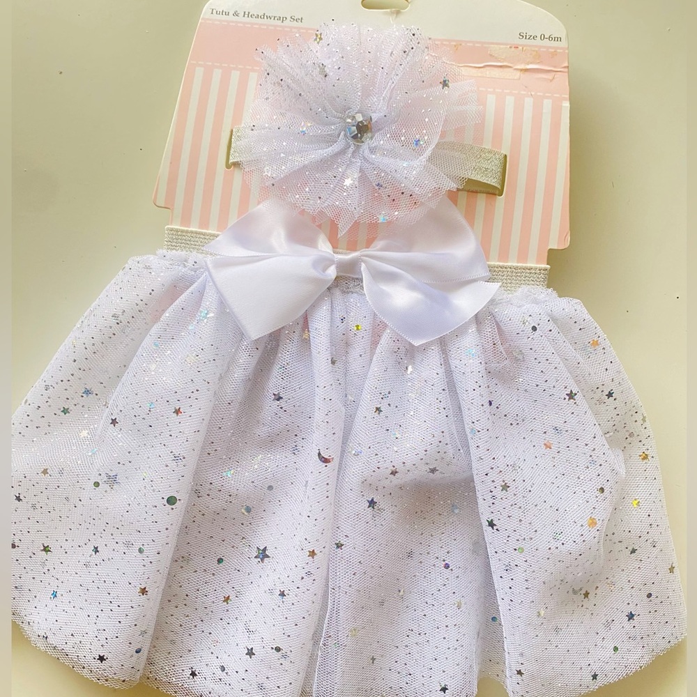 Baby girl star Tutu and matching Headband